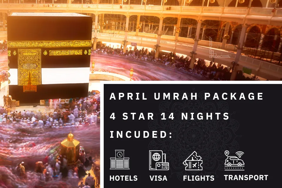 14 Nights 4 Star April Umrah Package